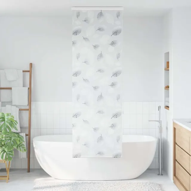 vidaXL Doucherolgordijn met cassette 80x240 cm stofbreedte 76 cm grijs