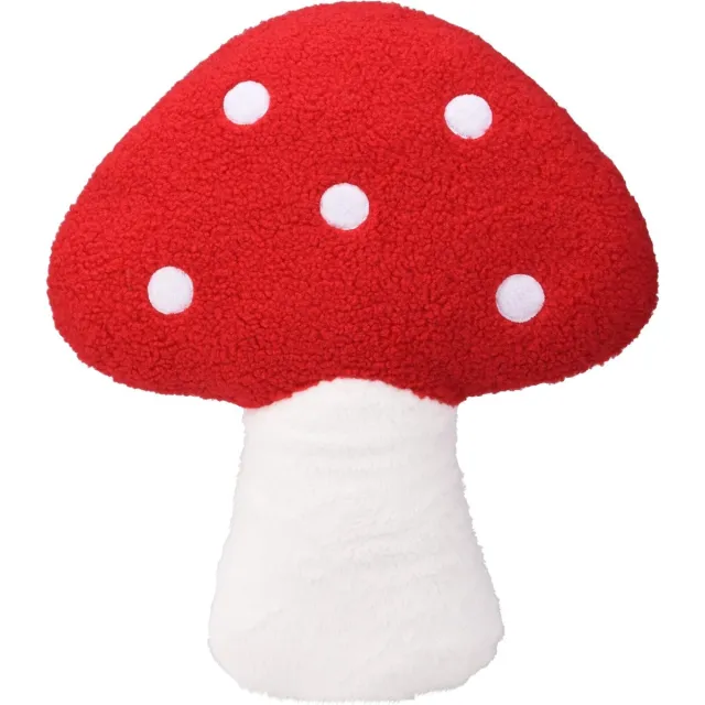Home & Styling Sierkussen Mushroom - Paddenstoelkussen - Rood/Wit
