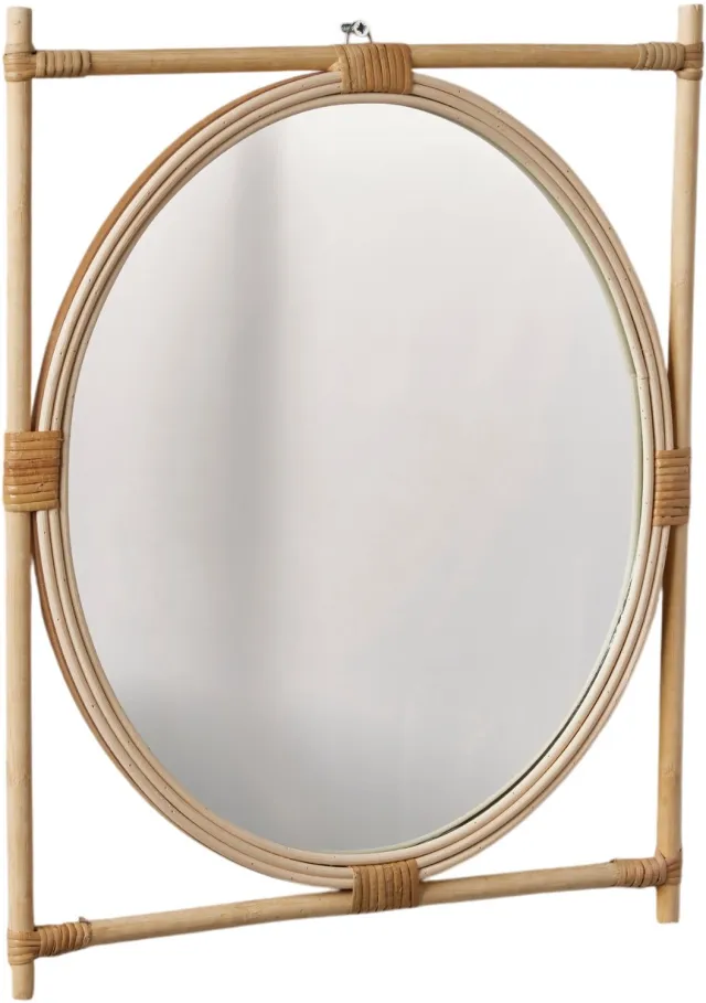 FACTORY LA FACTORY - Boho spiegel MATISSE, 34 x 29,5 cm Beige