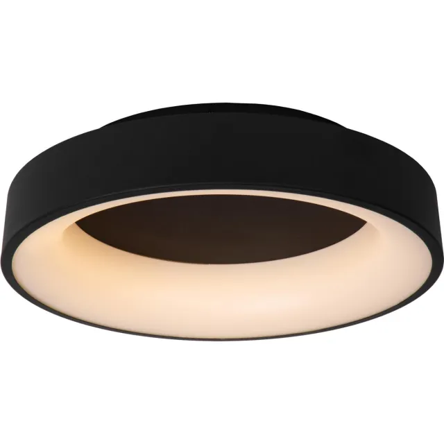Lucide MIRAGE - Plafonnière (Plafondlamp) - Ø 45 cm - LED Dimbaar - 1x33W 2700K - Zwart