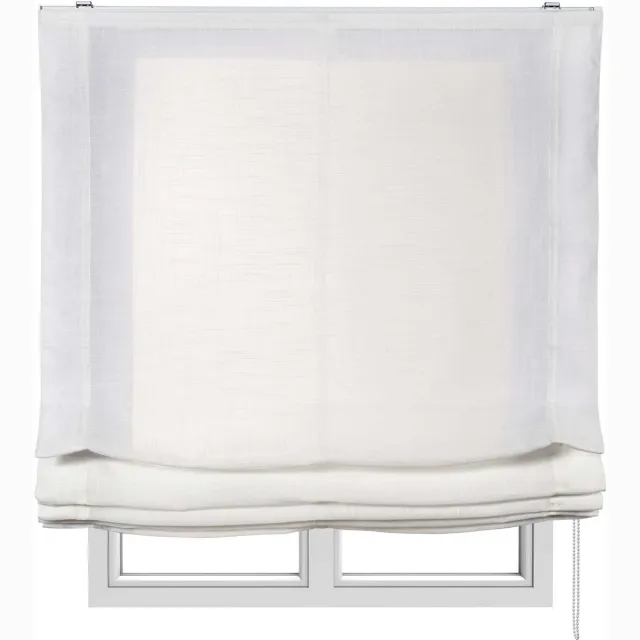 Storesdeco Vouwgordijn zonder stokken, doorschijnend, Wit, 105x175 cm White