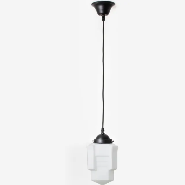 Coloured by Art Hanglamp aan snoer Apollo Mat Moonlight - Art Deco Trade Zwart