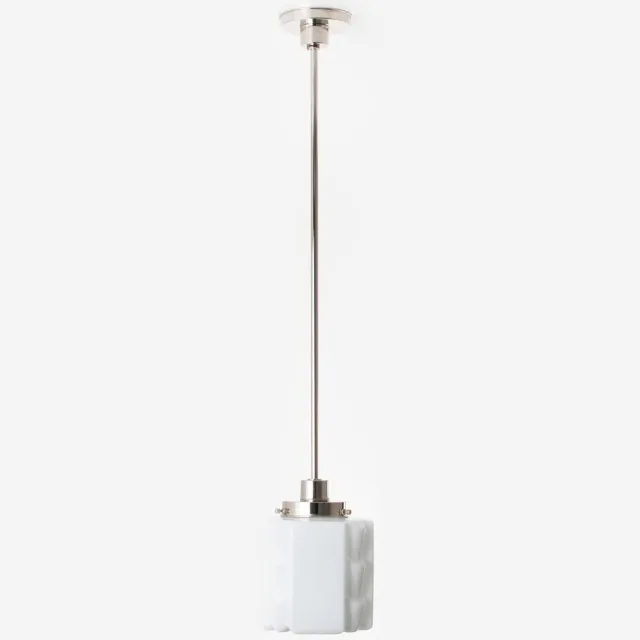 Coloured by Art Hanglamp Expressionisme 20's Nikkel - Art Deco Trade