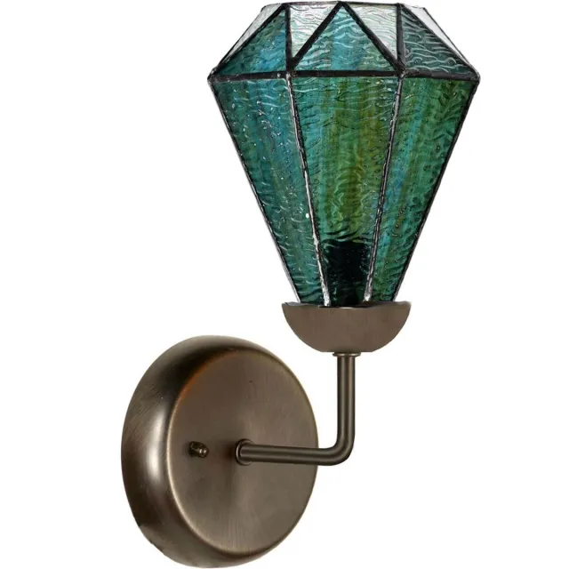 Coloured by Art Tiffany Wandarmatuur Arata Green - Art Deco Trade Groen