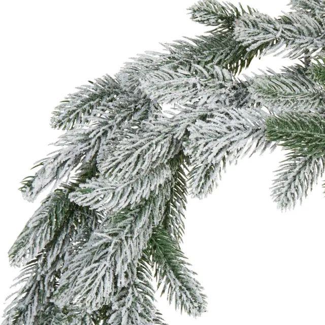Beliani ALBINI - Krans met LED - Groen - 45 cm - Synthetisch