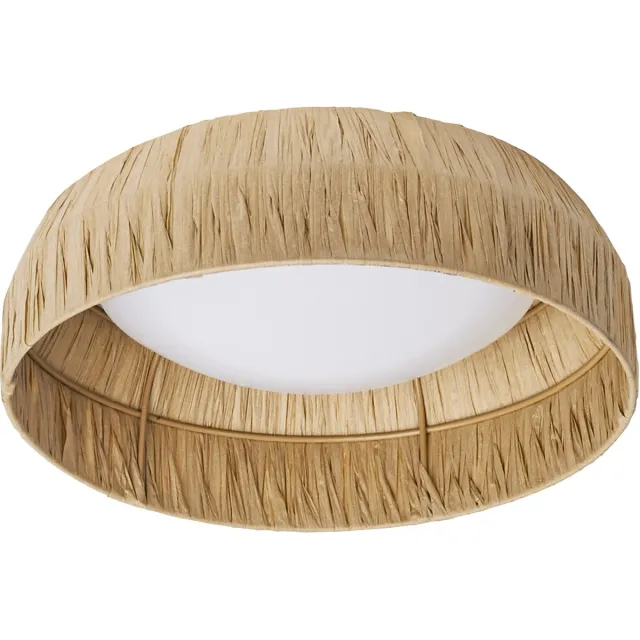 Osram DECOR decoratieve plafondlamp met bamboe kap, 300 mm, 12 W, 400 lm, 3000 K, 830 warm wit, IP20, bruin, LED niet vervangbaar