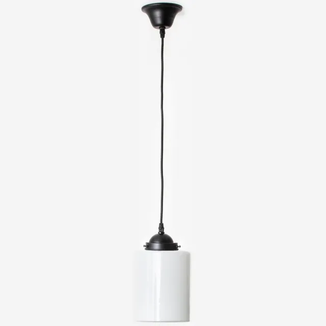 Coloured by Art Hanglamp aan snoer Strakke Cilinder Moonlight - Art Deco Trade Zwart