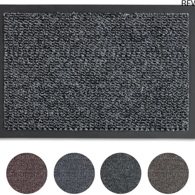 RFWR Sneldrogende antislip deurmat 40x60 cm voor binnen - effen en onderhoudsvriendelijk