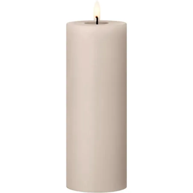 Ester & Erik Led Pillar kaars H20cm linen grey Grijs