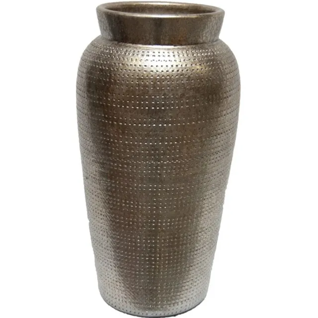 HS Potterie Zilver goud vaas 18x35