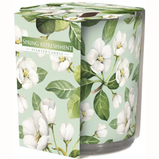 geurkaars Witte bloemen