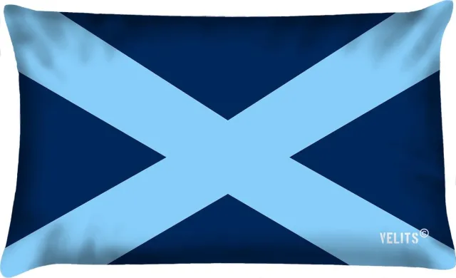 Velits outdoor Sierkussen - Buitenkussen Bloed Waterafstotend Bootkussen Cross - Blauw - 60 Cm X 40 Cm