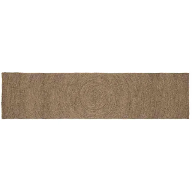 vidaXL Vloerkleden - Grijs - 60 - x - 400 - cm - Jute
