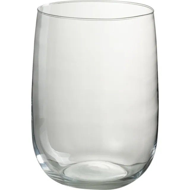 J-Line windlicht Ei - kaarshouder - glas - transparant