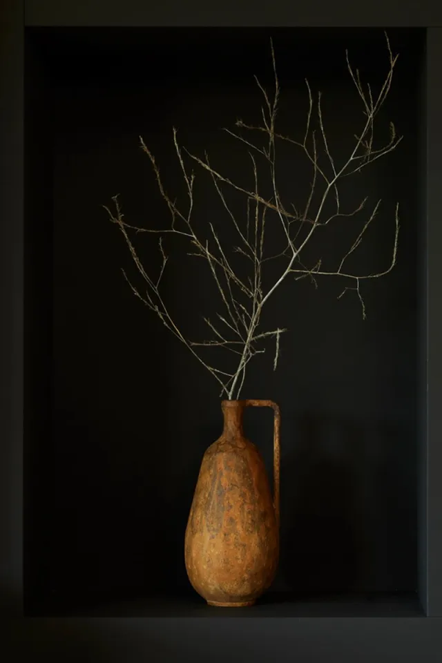 Light & Living Light&living Vaas deco 17x16,5x35 cm OSTRA roest Bruin