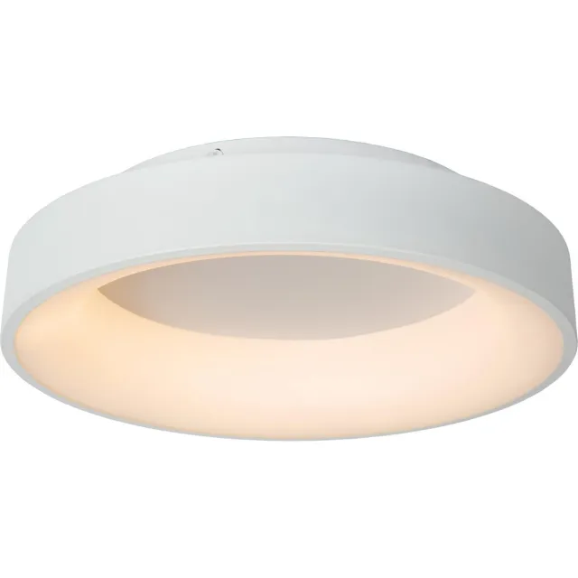 Lucide MIRAGE - Plafonnière (Plafondlamp) - Ø 45 cm - LED Dimbaar - 1x33W 2700K - Wit