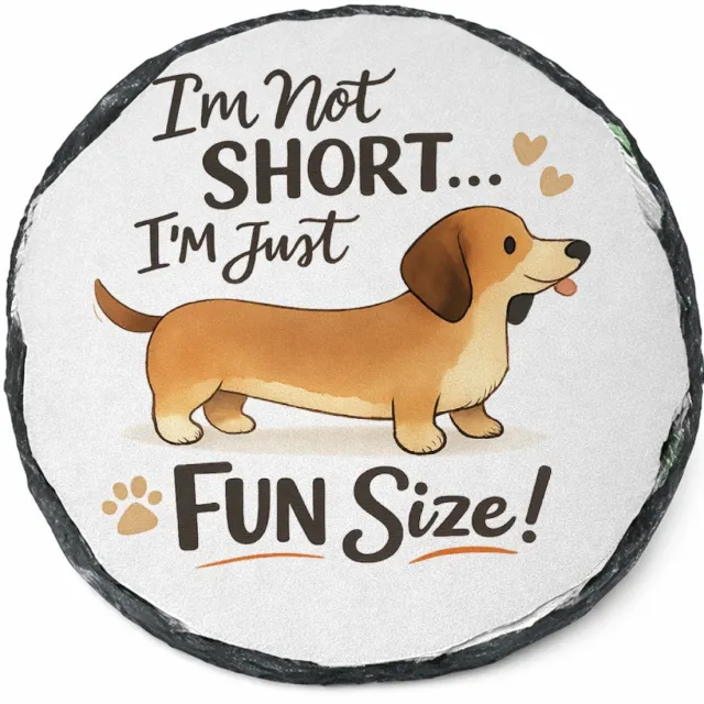Mr Cadeautjes Leisteen rond Ø 14 - design Een vrolijke dieren-quote met een andere huisdierliefde, opg | cadeau Wit
