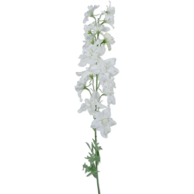 Viv! Home Luxuries Ridderspoor - kunstbloem - wit - 79cm
