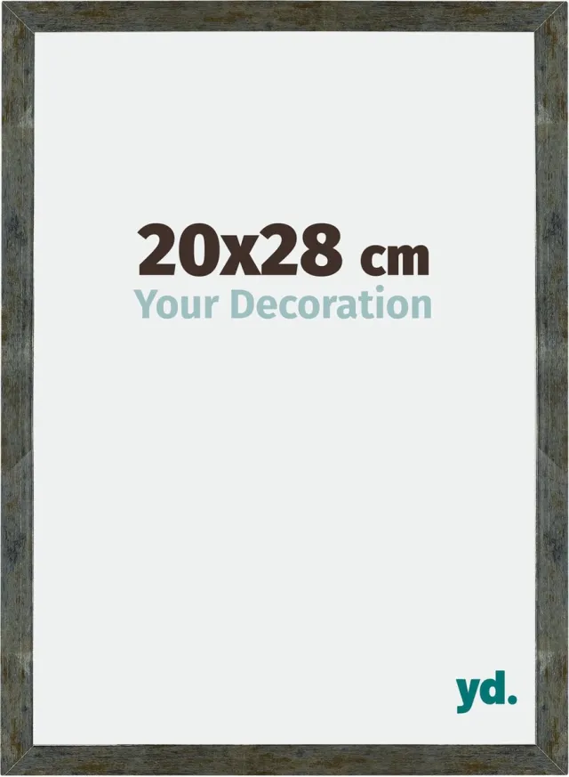yd. Your Decoration - Fotolijst 20x28 cm - MDF - Blauw Goud Gemeleerd - Mura