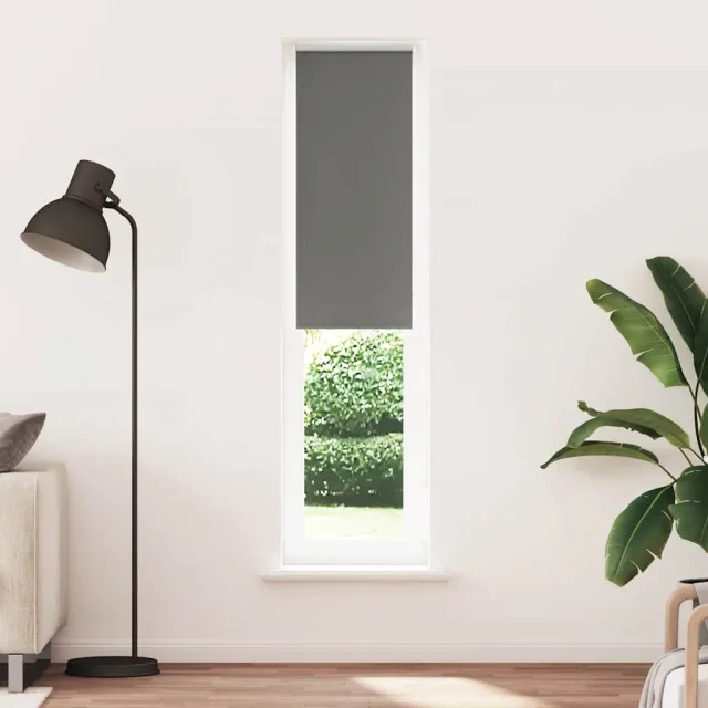 vidaXL Rolgordijn verduisterend 55x210cm stofbreedte 50,7 cm polyester grijs