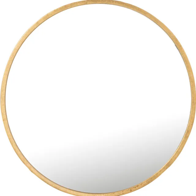 J-Line spiegel Mona Rond - ijzer/glas - goud - medium - Ø 50 cm