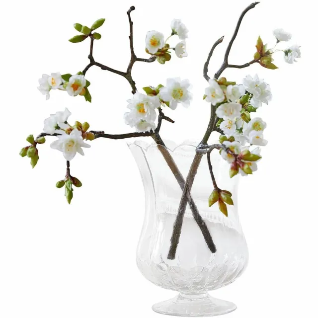 Loberon Sierbloem set van 2 Gráda wit