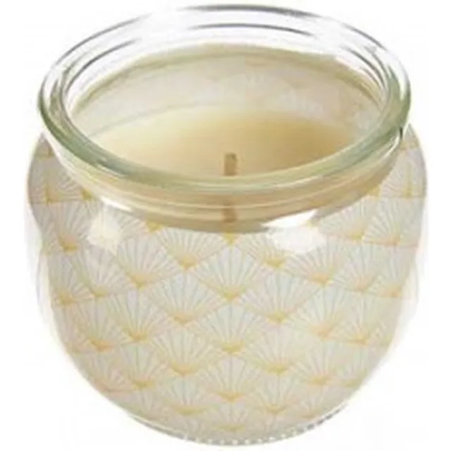 Acorde Geurkaars 4x Vanille ACORDE - +/- 80 uur totaal brandduur - (7,5 x 6,3 x 7,5 cm) wit / geel