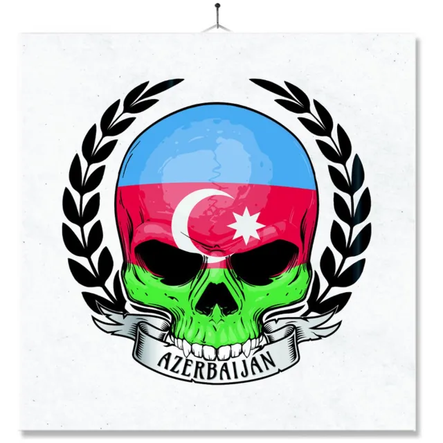 MC Living Tegel Met Opdruk | Schedel | Vlag | Azerbaijan Ontwerp 2