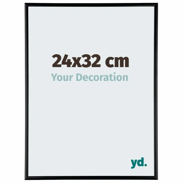 yd. Your Decoration - Fotolijst 24x32 cm - Aluminium - Zwart Hoogglans - Kent