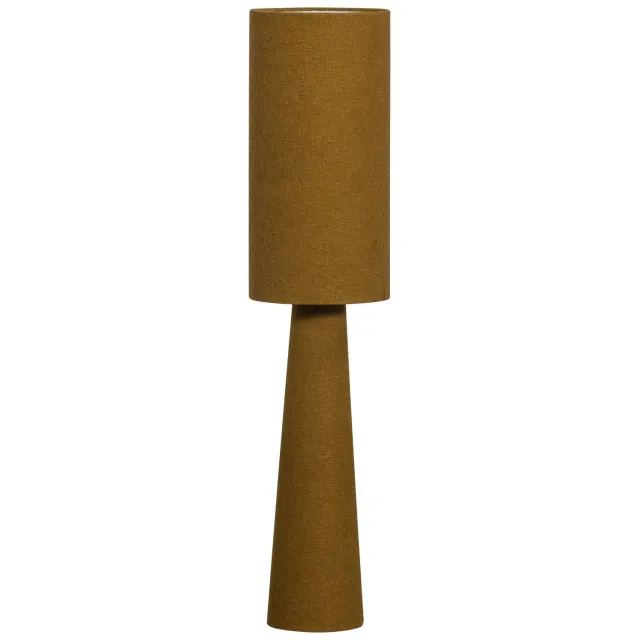 WOOOD Loft Vloerlamp - Metaal/Bouclé - Naturel Met Strepen 130xØ30 cm tapenade