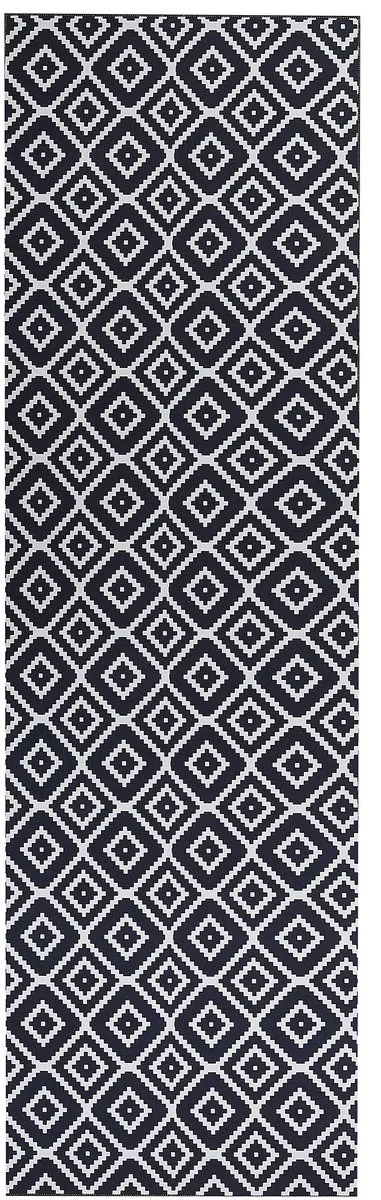 Beliani KARUNGAL - Loper - Zwart - 60 x 200 cm - Polyester