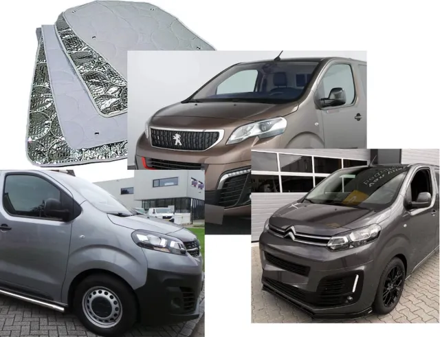 Geschikt voor peugeot Raamisolatie Geschikt voor Peugeot Expert, Citroen Jumpy, Toyota Proace vanaf 2016 Opel Vivaro vanaf BJ 2019 grijs