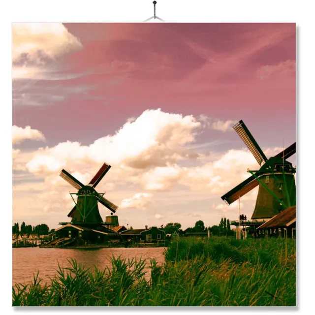 MC Living Tegel Met Opdruk | Cadeau | Verjaardag kado | Windmolens Multi-Color