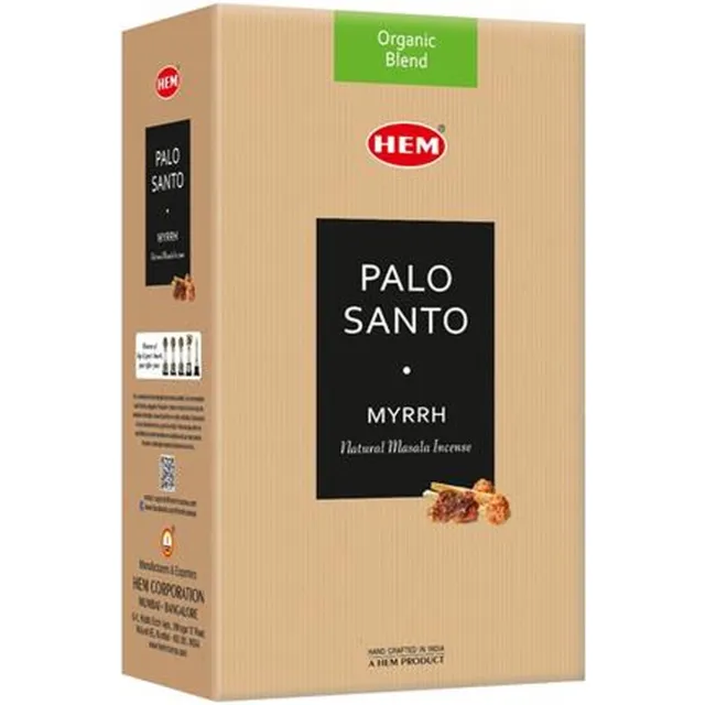 Green Tree Candle Hem Palo Santo Myrrh Masala 15 Gms Multicolor