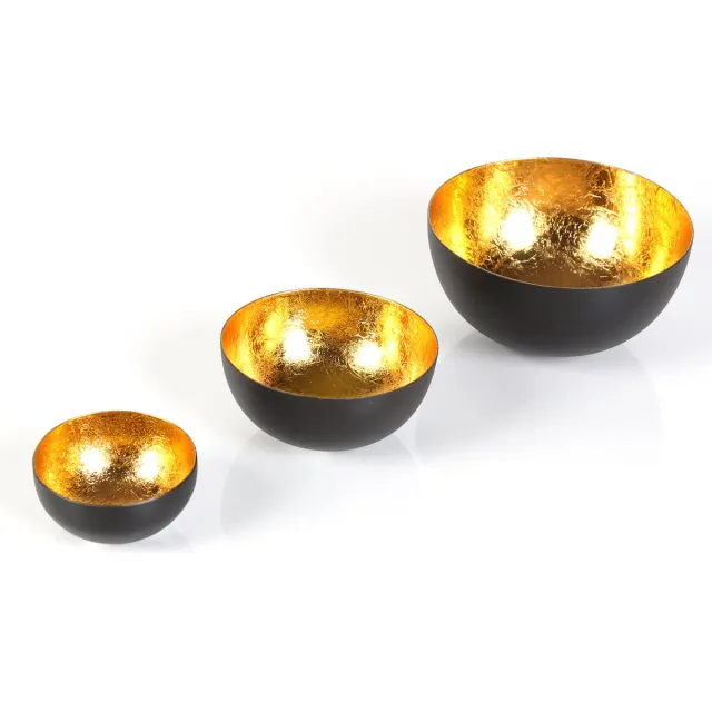 Casa Moro Set van 3 waxinelichthouders Meo Gold