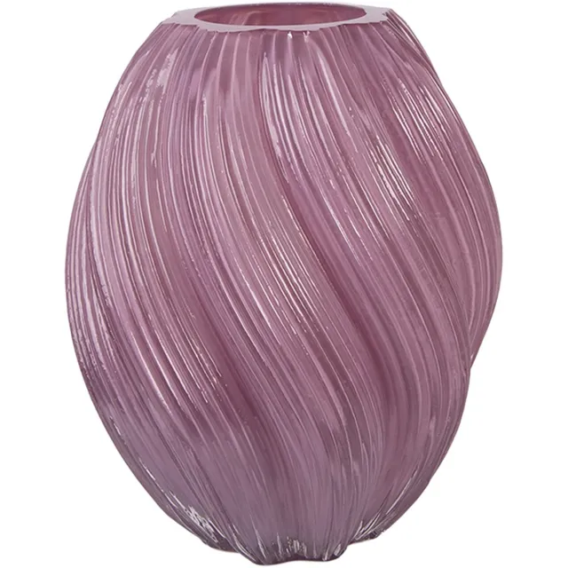 Clayre & Eef Vaas Ø 17x21 cm Paars Glas