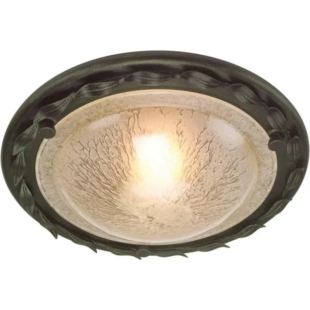 Elstead Lighting LED Plafondlamp Olivia | 1X E27 Max 60W | Dimbaar | Black/Gold Patina Geen