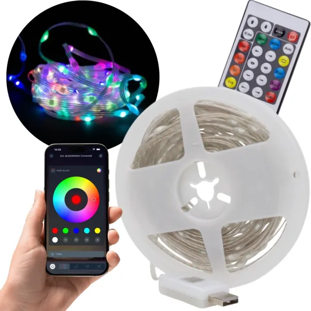Toverlichten 1MLN kleuren 200 LED 10m DC5V