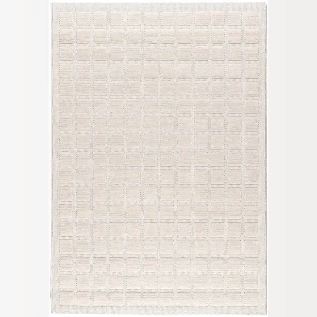 AFK Living Zacht elegant 3D tapijt van polyester FACET beige