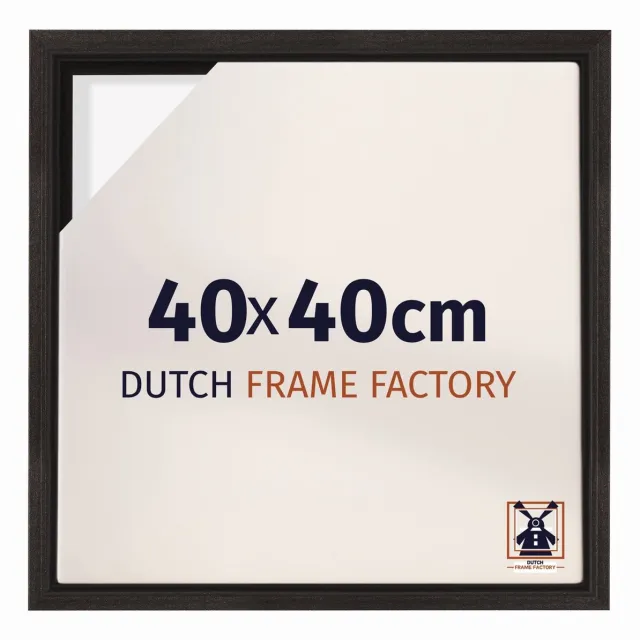 Dutch Frame Factory Baklijst 40x40 cm - Eiken Donker - Geschikt voor Canvasdoek - MDF Baklijst Lausanne