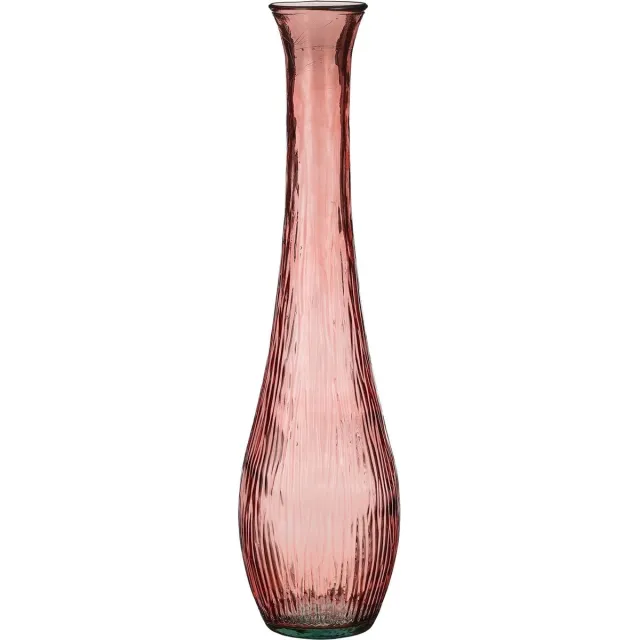 Mica Decorations Vaas Dix - 25x25x99 cm - Glas - Roze