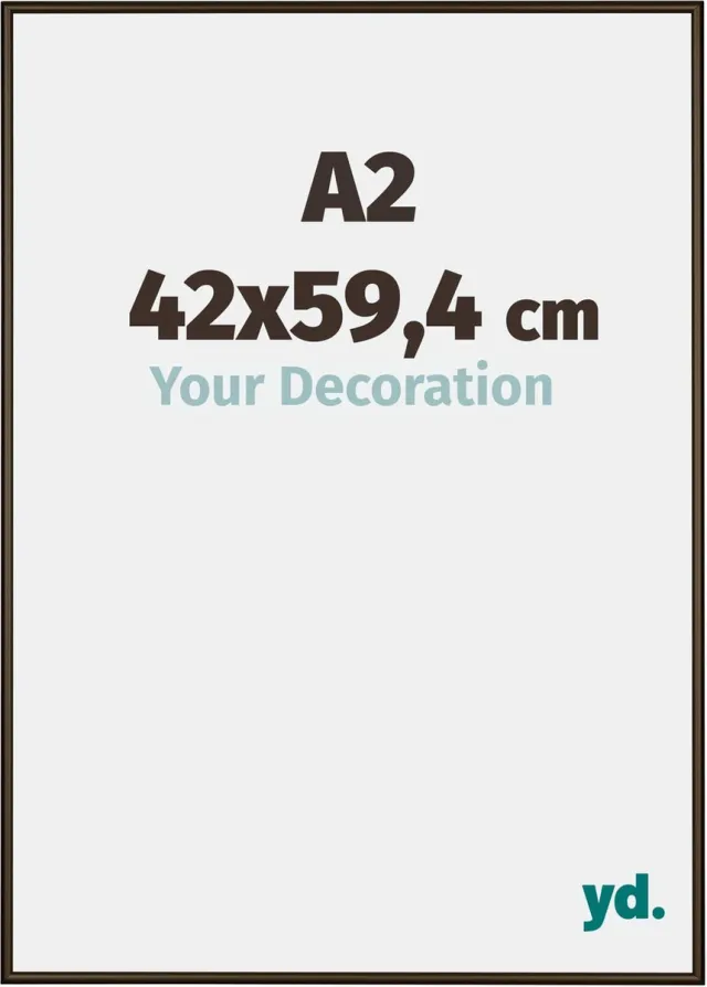 yd. Your Decoration - Fotolijst A2 42x59,4 cm - Aluminium - Walnoot Structuur - New York