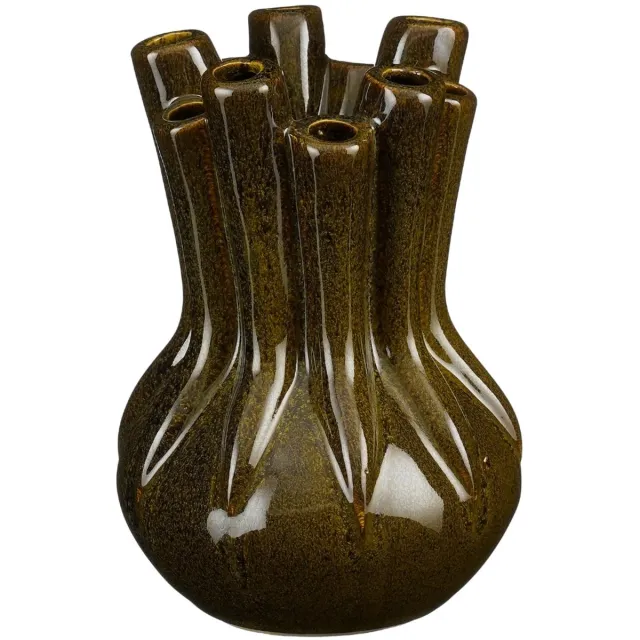 Mica Decorations Tulpenvaas Alize - Keramiek Groen Organisch Design