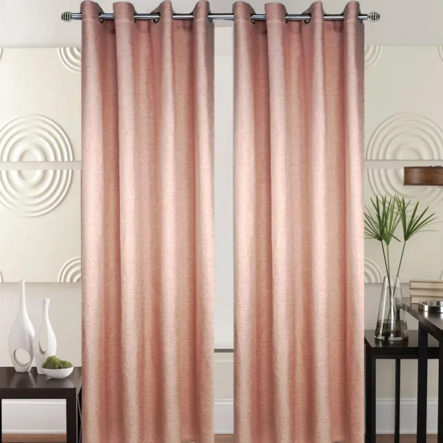 SB Line Kant en klaar Gordijn - Met ringen - 140x260 cm -Zalm