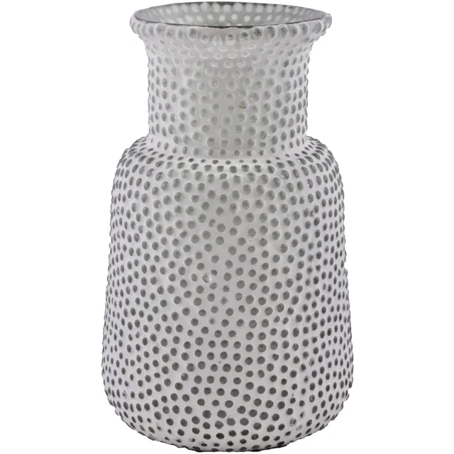 Pole to Pole Glazen Vaas Crystal White