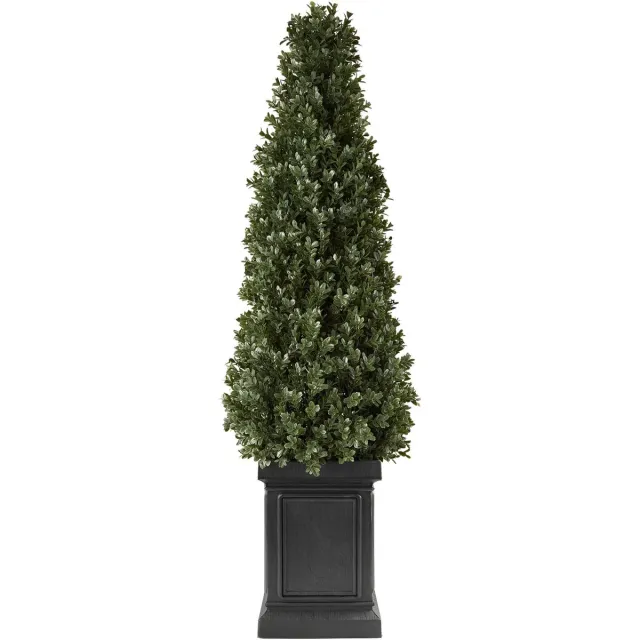 Vevor Kunstplant 2 stuks. Kunstmatige Buxus met PP-Pot 1000 mm, Decoratieve Plant voor Woonkamer, Balkon, Kantoor, Veranda, Tuin of Terras, UV-Bestendig, Kunstboom Gemaakt van PE, Levensecht, Binnen en Buiten Groen