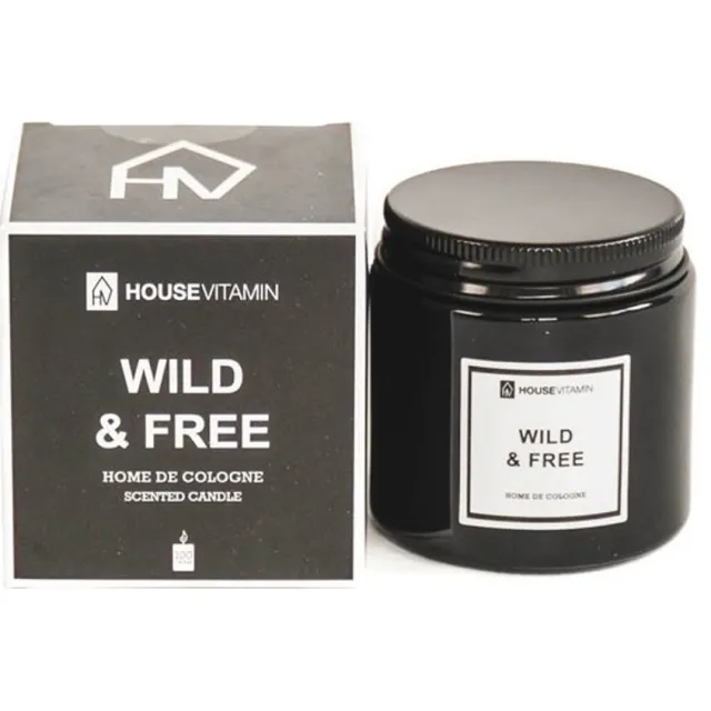Housevitamin Geurkaars - Geparfumeerde was - 100gr - Wild en gratis zwart