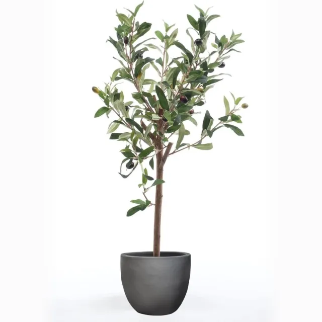Emerald Kunstplant - olijfboom - mini - 65 - cm Groen