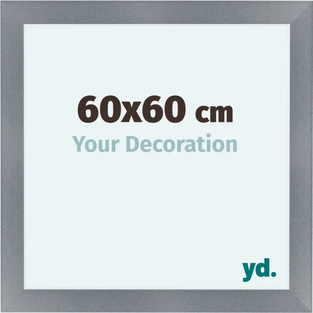 yd. Your Decoration - Fotolijst 60x60 cm - MDF - Aluminium Geborsteld - Como