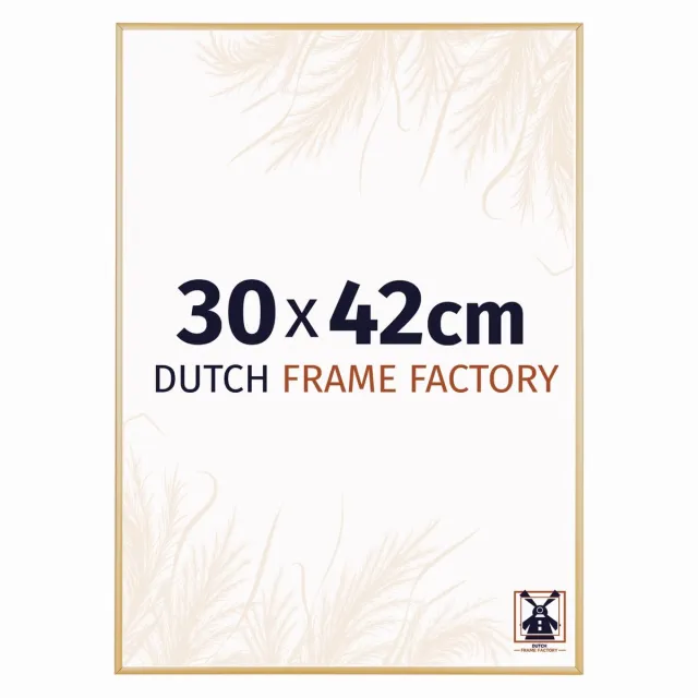 Dutch Frame Factory Fotolijst 30x42 cm - Aluminium - Goud Vintage - Kampen